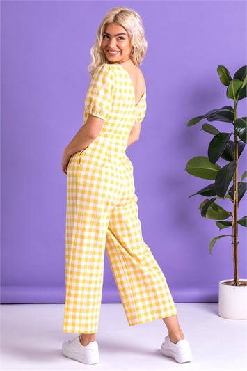 Gingham Check Jumpsuit 14117596