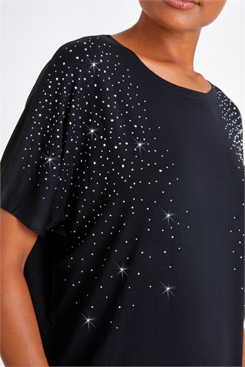 Embellished Stretch T-Shirt lc190011