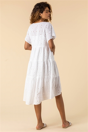 Broderie Tiered Smock Dress 14117138
