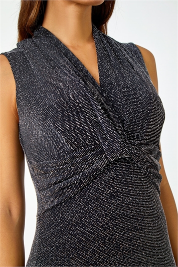 Shimmer Twist Detail Stretch Maxi Dress 14440085