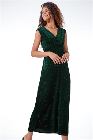 Glitter Velvet Maxi Dress 14302728