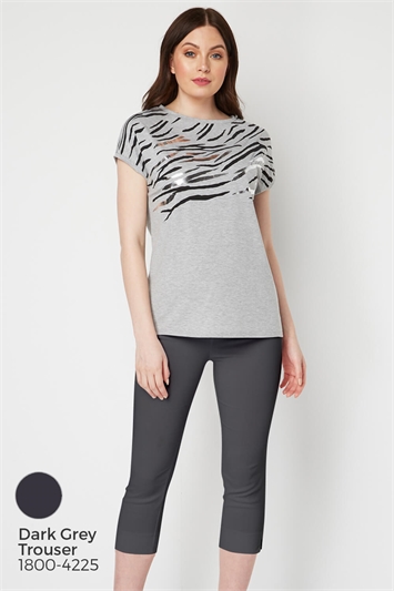 Foil Zebra Print T-Shirt 19028736