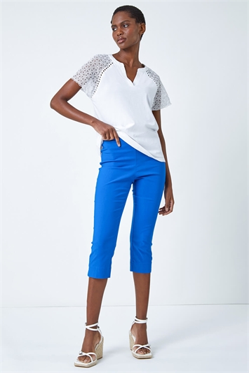 Cropped Stretch Trousers 18004210