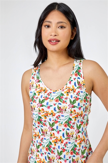 Petite Floral Print Maxi Dress 14278438
