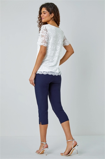 Floral Stretch Lace Top 19280538