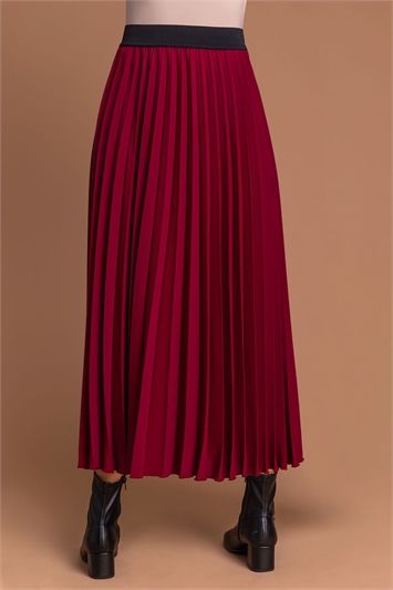 Pleated Maxi Skirt 17010878