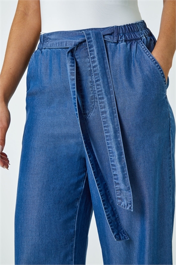 Elastic Tie Waist Pocket Shorts 18054729