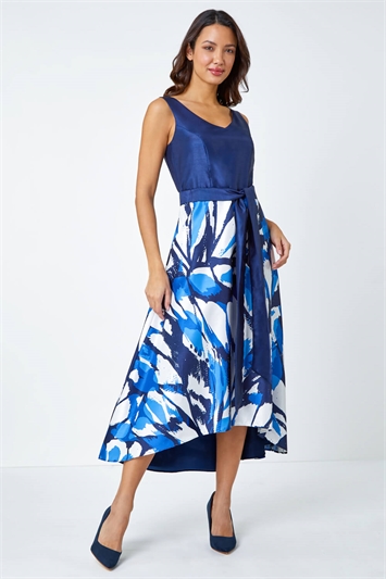 Butterfly Print Fit & Flare Dress