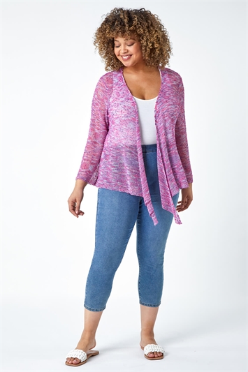 Curve Knitted Waterfall Cardigan 16113576