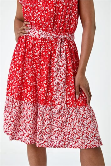 Petite Ditsy Floral Frill Dress 14544878