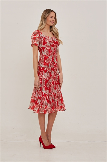 Julianna Floral Print Chiffon Dress g9089sto