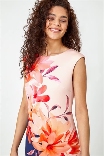 Floral Premium Stretch Shift Dress 14350260