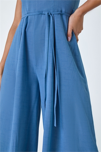 Sleeveless Wide Leg Culotte Jumpsuit 14390109