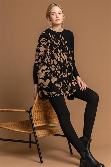 Relaxed Abstract Print Jumper 16053190