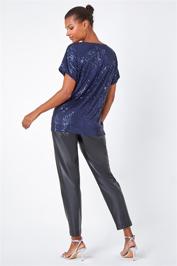 Embellished Sequin Top lc190003