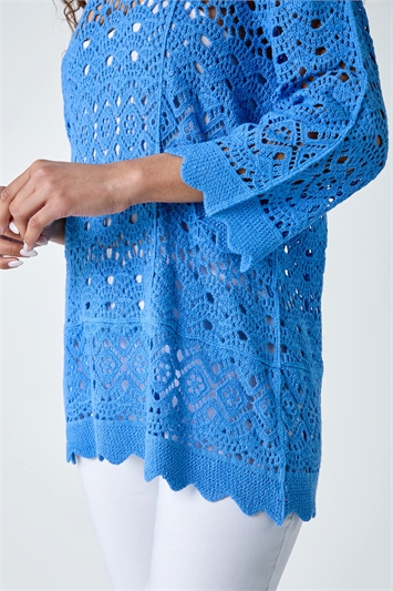 Cotton Crochet Tunic Top 16107745