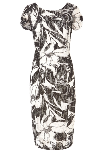 Mono Lace Ruched Dress 14083608