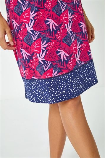 Palm Print Stretch A Line Skirt 17036232