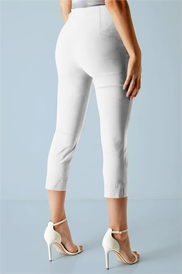 Petite Cropped Stretch Trousers 18031594