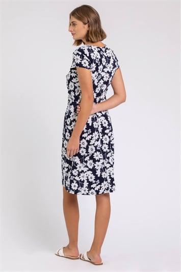 Floral Print Stretch Jersey Tea Dress 14227060