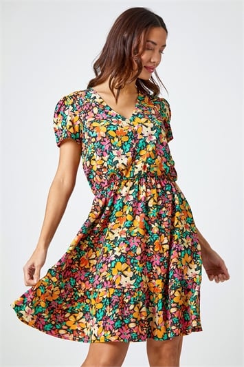 Ditsy Floral Print Skater Dress 14361801