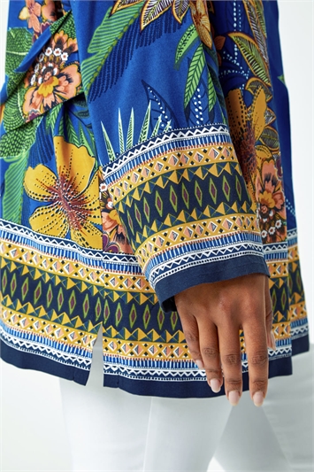 Petite Tropical Print Kimono Jacket 20139909