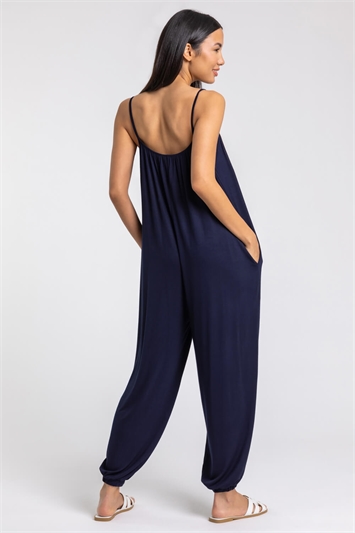 Strappy Full Length Jersey Jumpsuit 14265260