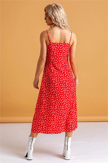 Ditsy Floral Print Midi Dress 14120078