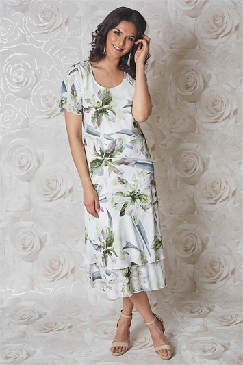 Julianna Tropical Print Dress g9215lim