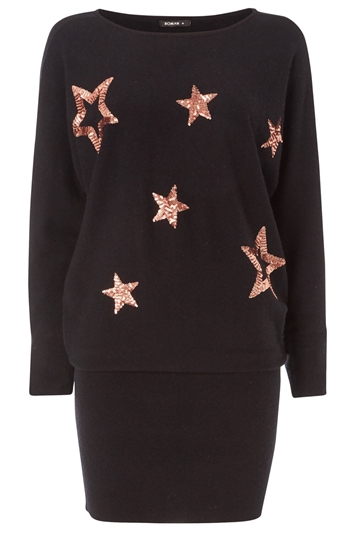 Sequin Star Knitted Dress 14034708
