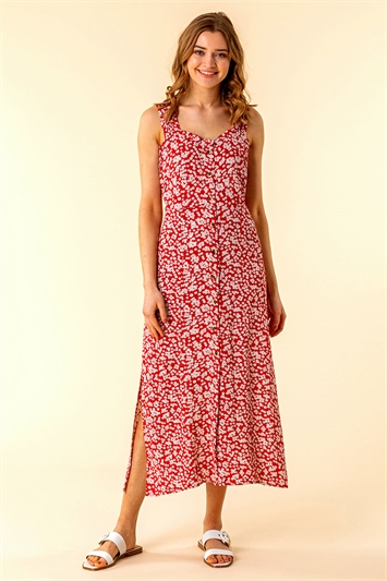 Ditsy Floral Button Through Dress 14100678