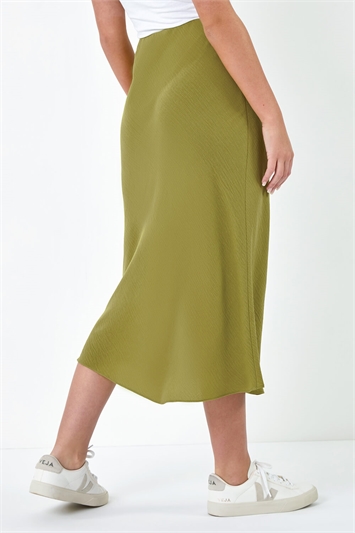Petite Plain Bias Cut Midi Skirt 17051063
