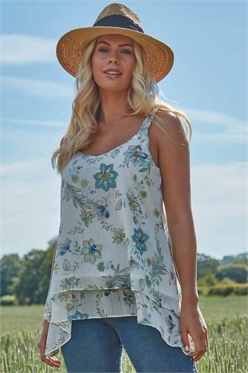 Floral Shimmer Camisole Top 20020338
