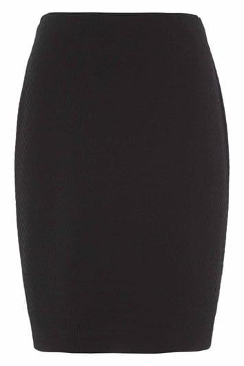 Short Textured Elastic Waist Jersey Skirt 17000708