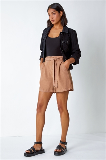 Relaxed Tie Waist Pocket Shorts 18058189