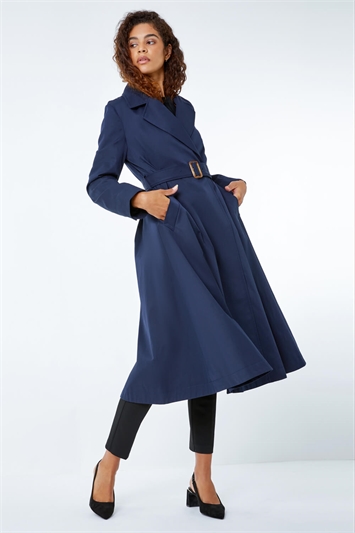 Longline Belted Trench Coat 12023260