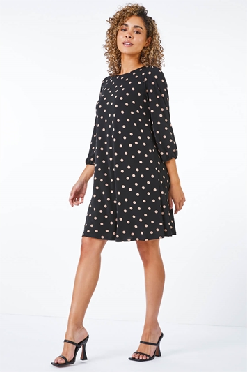 Petite Spot Print Tunic Dress 14325808