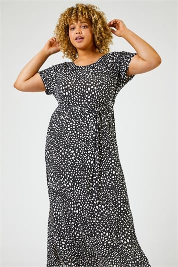 Curve Spot Print Maxi Dress 14268408
