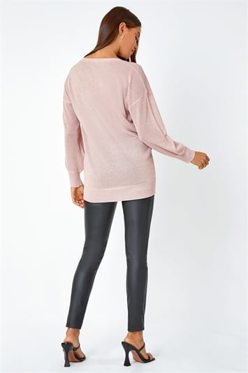 Relaxed Shimmer Stretch Jumper 16100646