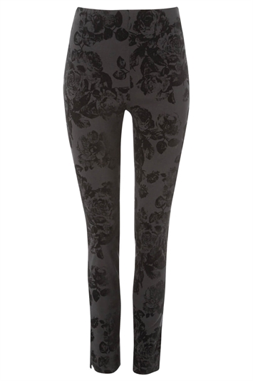 Flocked Full Length Stretch Trousers 18016508