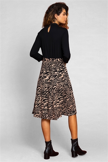 Tiger Print Fit And Flare Dress 14206208