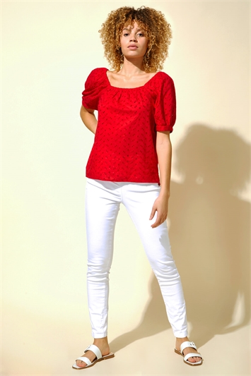 Broderie Square Neck Top 20050878