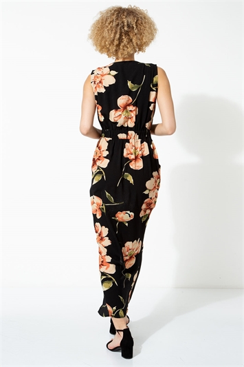 Floral Zip Front Maxi Dress 14087708