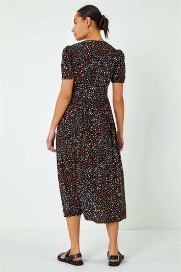 Oasis spot clearance patched midi dress