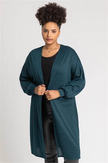 Forest Curve Longline Marl Cardigan, Image 1 of 5