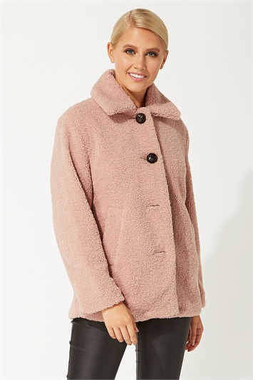 Ladies teddy bear coat on sale uk