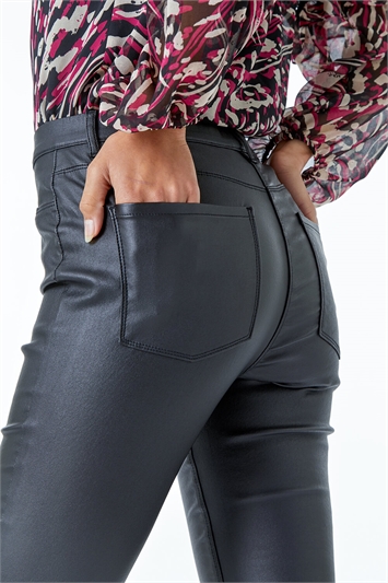 Multi Coated Faux Leather Jeggings