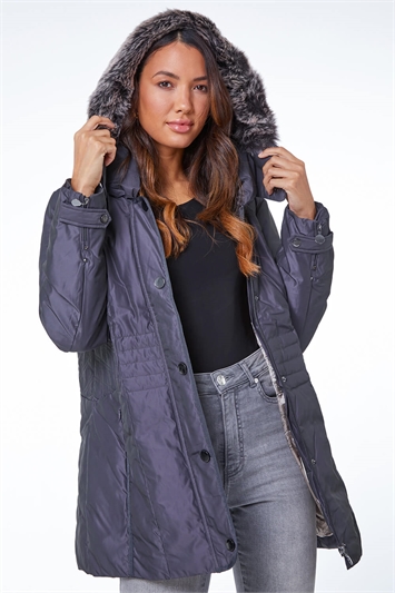 Faux Fur Hooded Coatand this?