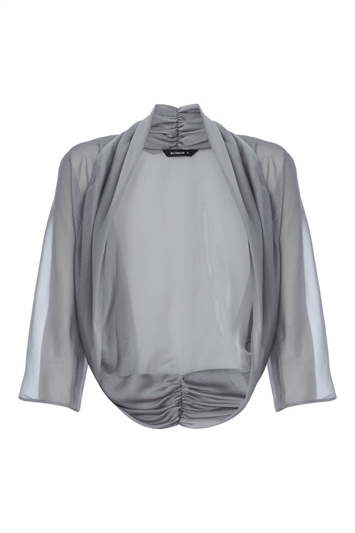 Silver hot sale chiffon shrug