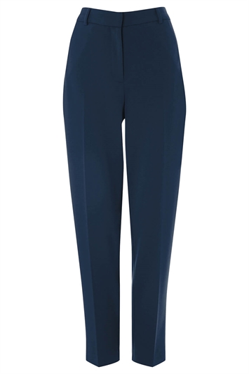 Teal Straight Leg Stretch Trouser, Image 4 of 4